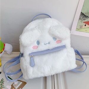 Sanrio Cinnamoroll "Rosy Cheeks" Plush Mini Backpack White and Blue
